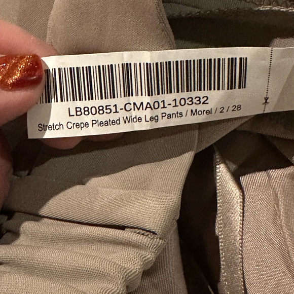 QUINCE women’s Stretch Crepe Pleated Wide Leg Pants - Picture 13 of 16